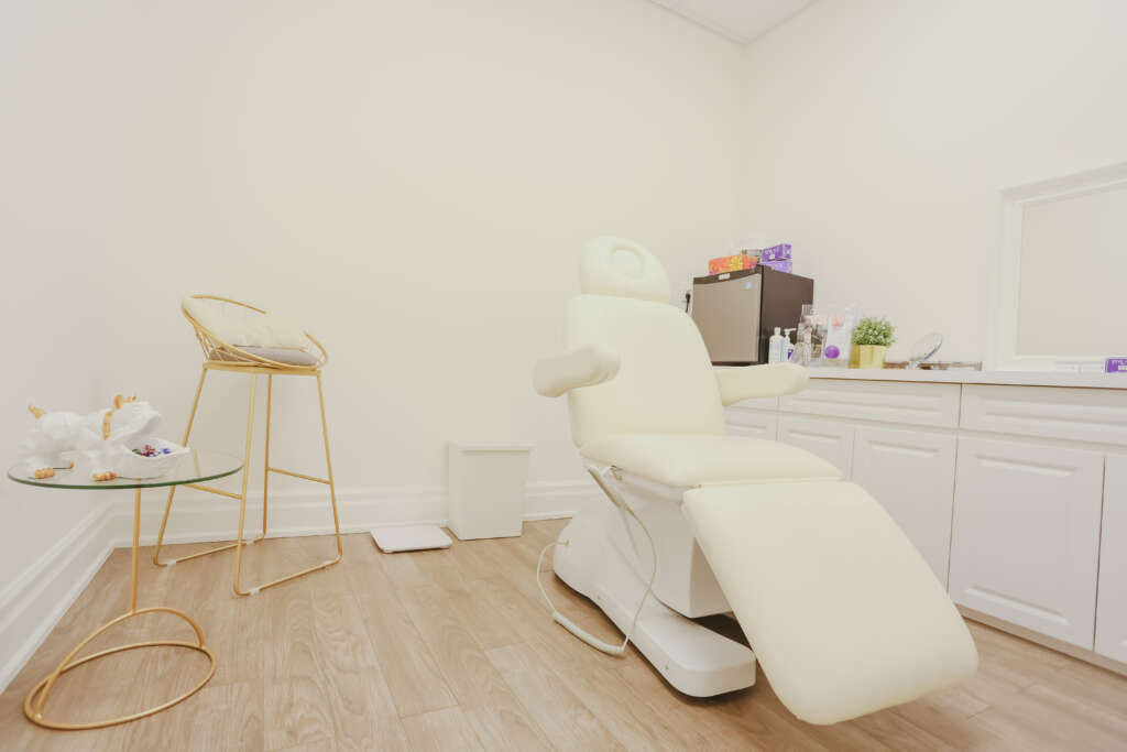 A facial room at Unicorn Cosmetic Clinic, North York