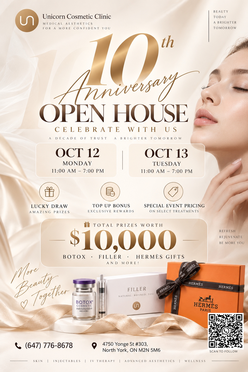 10th Anniversary Open House, Oct 12–13
